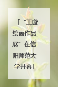 “王璇绘画作品展”在信阳师范大学开幕