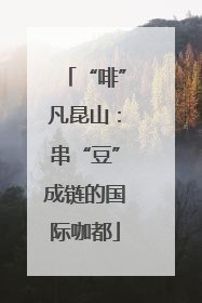 “啡”凡昆山：串“豆”成链的国际咖都
