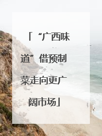 “广西味道”借预制菜走向更广阔市场