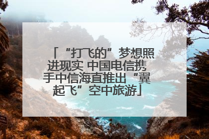 “打飞的”梦想照进现实 中国电信携手中信海直推出“翼起飞”空中旅游
