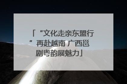 “文化走亲东盟行”再赴越南 广西邕剧粤韵展魅力