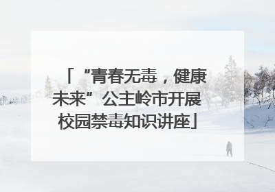 “青春无毒，健康未来”公主岭市开展校园禁毒知识讲座