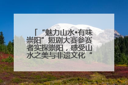 “魅力山水•有味崇阳”短剧大赛参赛者实探崇阳，感受山水之美与非遗文化“提琴戏”魅力