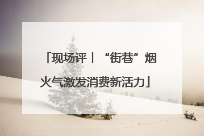 现场评丨“街巷”烟火气激发消费新活力