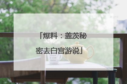 爆料：盖茨秘密去白宫游说