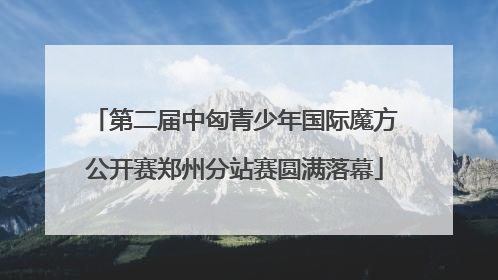 第二届中匈青少年国际魔方公开赛郑州分站赛圆满落幕