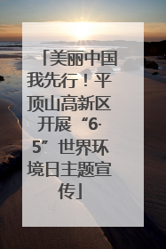 美丽中国我先行！平顶山高新区开展“6·5”世界环境日主题宣传