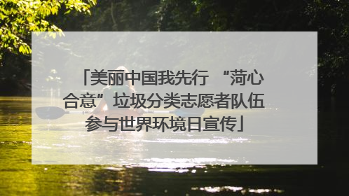 美丽中国我先行 “菏心合意”垃圾分类志愿者队伍参与世界环境日宣传