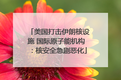 美国打击伊朗核设施 国际原子能机构：核安全急剧恶化