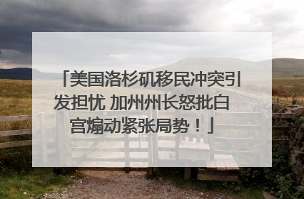 美国洛杉矶移民冲突引发担忧 加州州长怒批白宫煽动紧张局势！