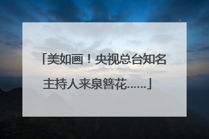美如画！央视总台知名主持人来泉簪花……