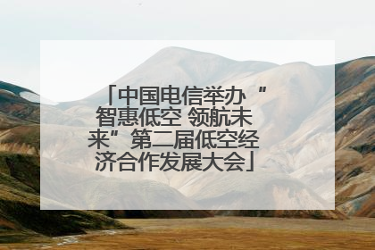 中国电信举办“智惠低空 领航未来”第二届低空经济合作发展大会