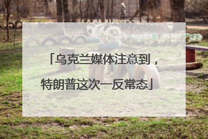 乌克兰媒体注意到，特朗普这次一反常态