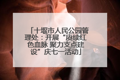 十堰市人民公园管理处：开展“赓续红色血脉 聚力支点建设”庆七一活动