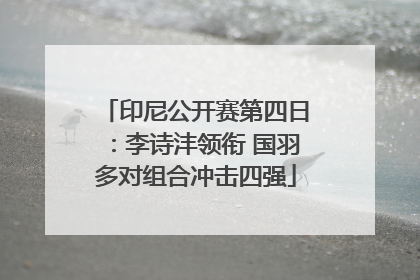 印尼公开赛第四日：李诗沣领衔 国羽多对组合冲击四强