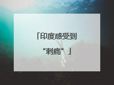 印度感受到“刺痛”