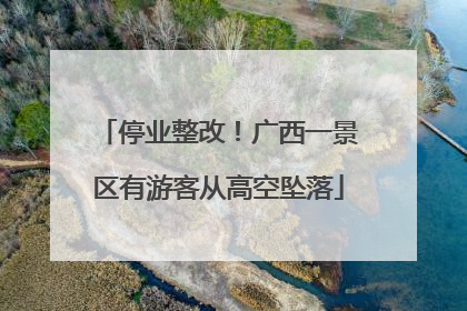 停业整改！广西一景区有游客从高空坠落