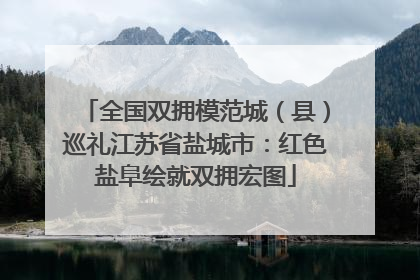 全国双拥模范城（县）巡礼江苏省盐城市：红色盐阜绘就双拥宏图