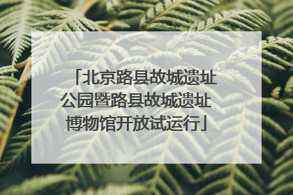 北京路县故城遗址公园暨路县故城遗址博物馆开放试运行