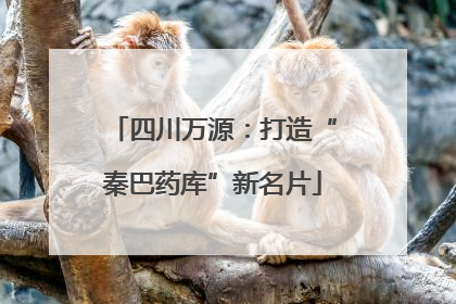 四川万源：打造“秦巴药库”新名片