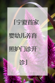 宁夏首家婴幼儿养育照护门诊开诊