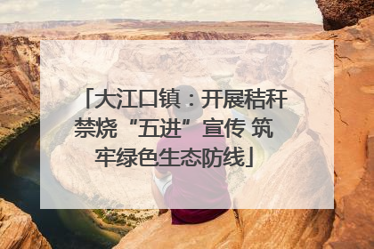 大江口镇：开展秸秆禁烧“五进”宣传 筑牢绿色生态防线