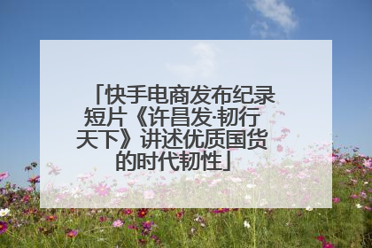 快手电商发布纪录短片《许昌发·韧行天下》讲述优质国货的时代韧性