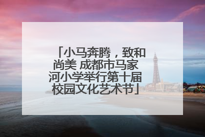 小马奔腾，致和尚美 成都市马家河小学举行第十届校园文化艺术节