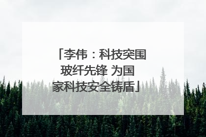 李伟：科技突围 玻纤先锋 为国家科技安全铸盾