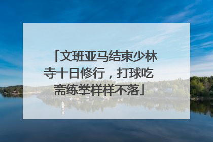 文班亚马结束少林寺十日修行，打球吃斋练拳样样不落