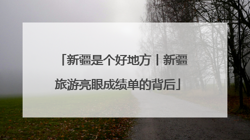 新疆是个好地方丨新疆旅游亮眼成绩单的背后