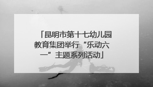 昆明市第十七幼儿园教育集团举行“乐动六一”主题系列活动