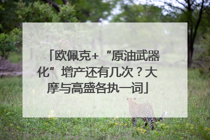 欧佩克+“原油武器化”增产还有几次？大摩与高盛各执一词