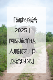 潮起廊洽2025丨国际旅拍达人喊你打卡廊洽时光