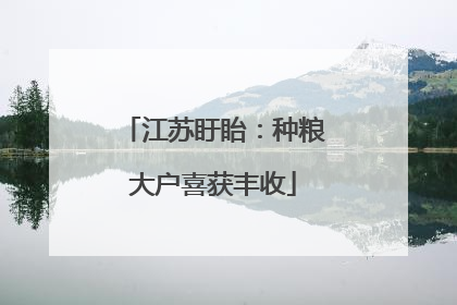 江苏盱眙：种粮大户喜获丰收