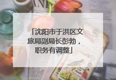 沈阳市于洪区文旅局副局长彭勃，职务有调整