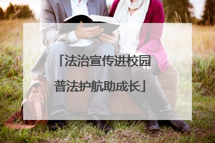 法治宣传进校园 普法护航助成长