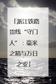 浙江铁路货线“守门人”：毫米之精与万日之安