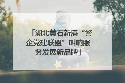 湖北黄石新港“警企党建联盟”叫响服务发展新品牌