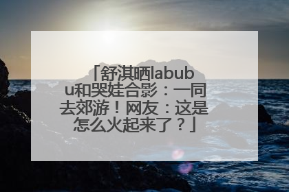 舒淇晒labubu和哭娃合影：一同去郊游！网友：这是怎么火起来了？
