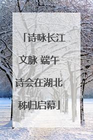 诗咏长江文脉 端午诗会在湖北秭归启幕