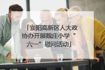 襄阳高新区人大政协办开展魏庄小学“六一”慰问活动