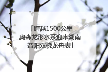 跨越1500公里，奥森龙形水系迎来湖南益阳双桡龙舟表