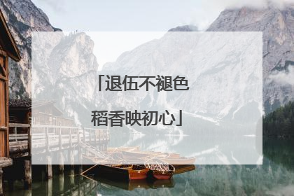 退伍不褪色 稻香映初心
