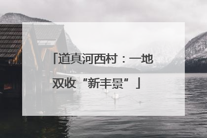 道真河西村：一地双收“新丰景”
