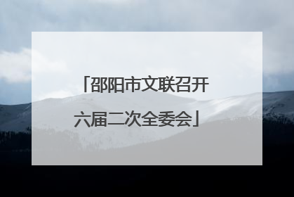 邵阳市文联召开六届二次全委会