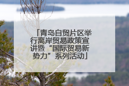 青岛自贸片区举行离岸贸易政策宣讲暨“国际贸易新势力”系列活动