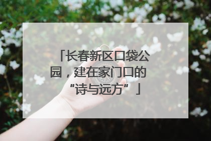 长春新区口袋公园，建在家门口的“诗与远方”