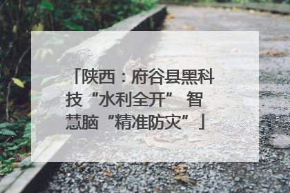陕西：府谷县黑科技“水利全开” 智慧脑“精准防灾”