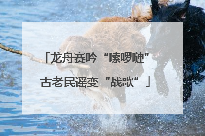 龙舟赛吟“嗦啰嗹” 古老民谣变“战歌”
